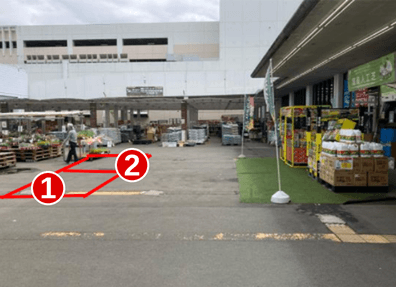 【8/29-30夏祭り限定区画】外売場ブース② キッチンカーの出店に最適な屋外の催事イベントスペース