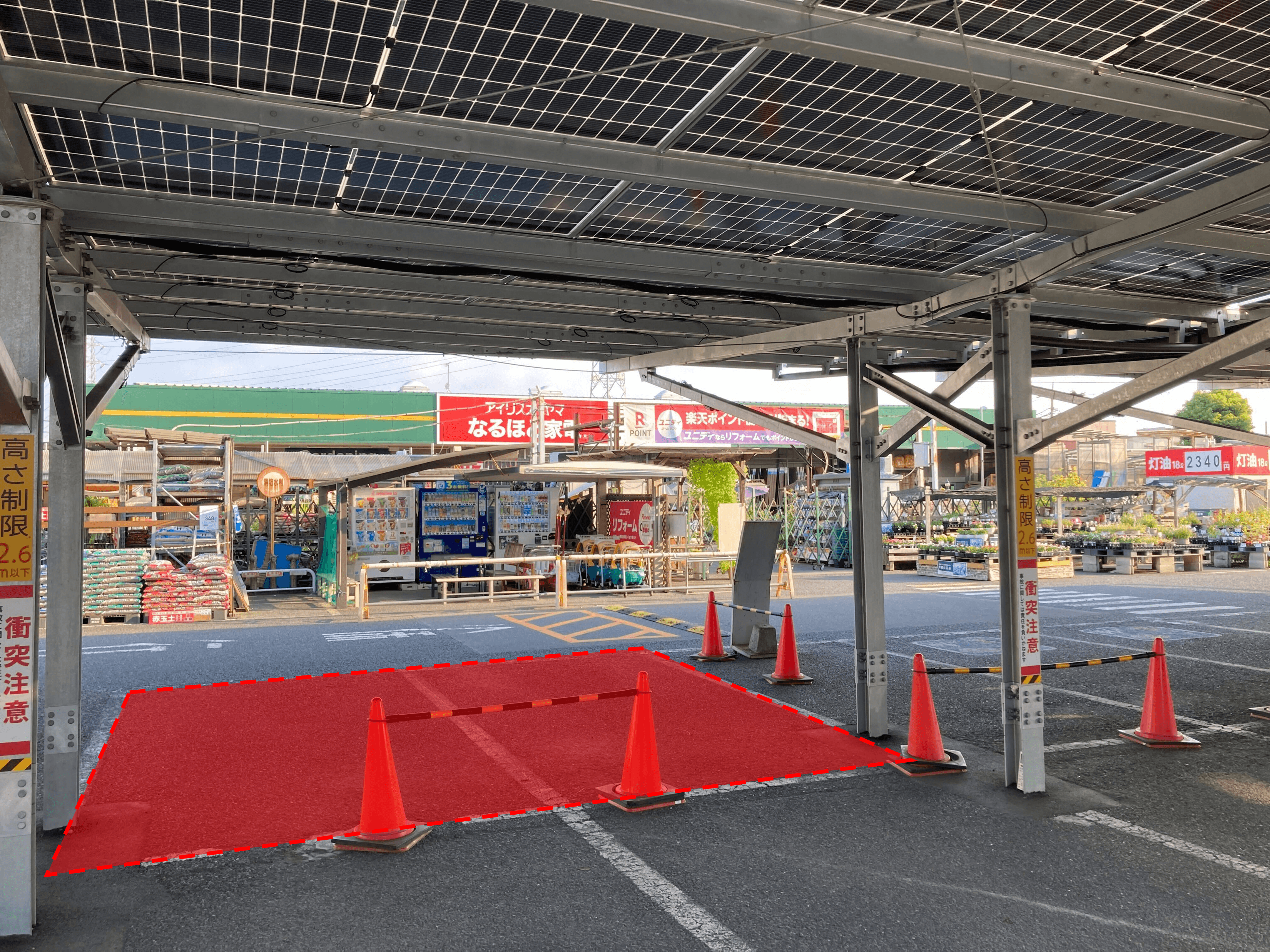 屋外駐車場(高さ2.8mまで) キッチンカーの出店に最適な屋外駐車場の催事イベントスペース1