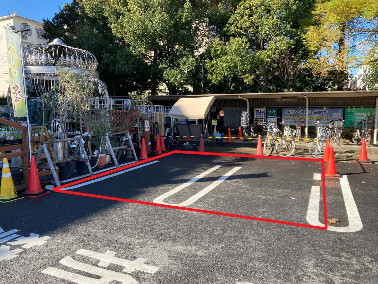 屋外駐車場 キッチンカーの出店に最適な屋外駐車場の催事イベントスペース