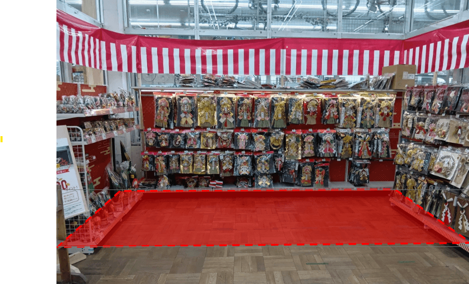 風除室1F風除室(入口入って右)のプロモーションや食物販の出店に最適な催事イベントスペース